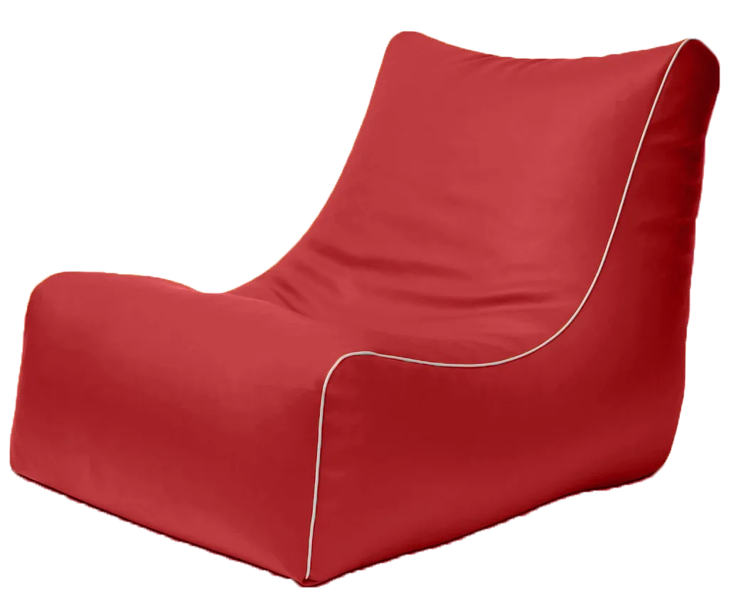 Retro L-Shape Vinyl Austex Bean Bag in Assorted Colours