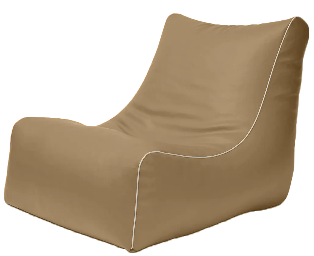 Retro L-Shape Vinyl Austex Bean Bag in Assorted Colours