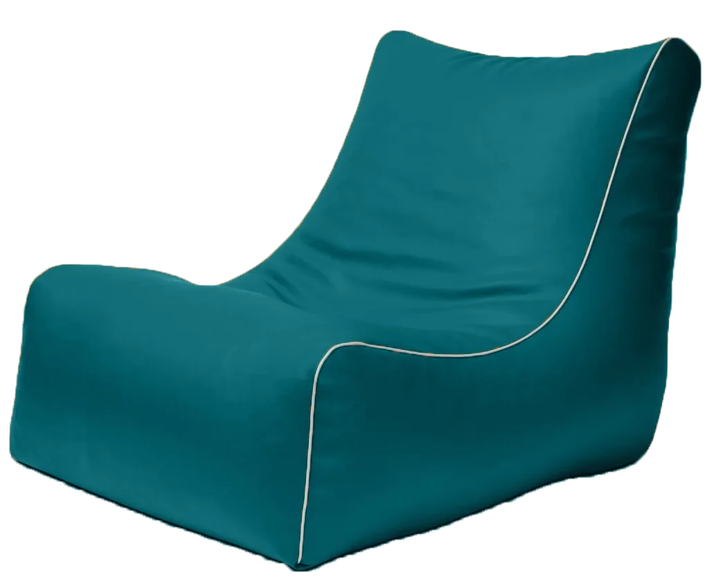 Retro L-Shape Vinyl Austex Bean Bag in Assorted Colours