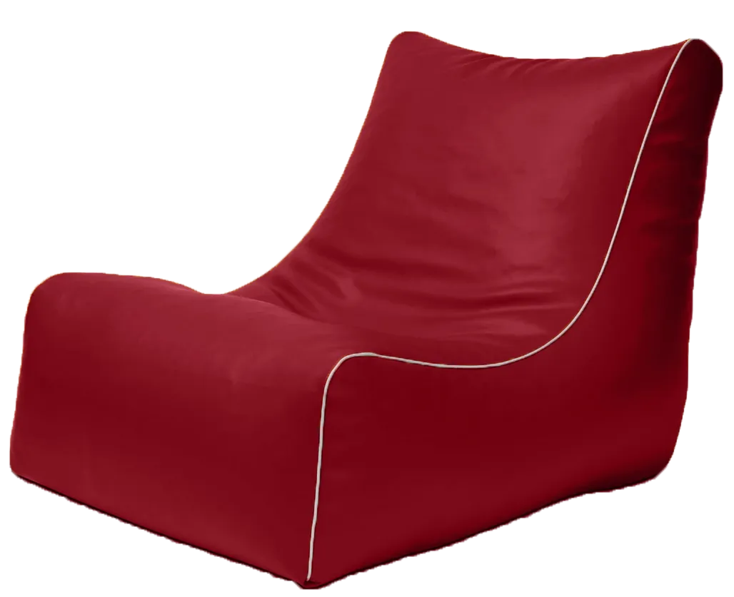 Retro L-Shape Vinyl Austex Bean Bag in Assorted Colours