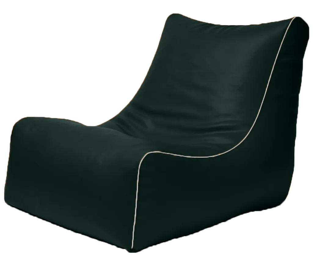 Retro L-Shape Vinyl Austex Bean Bag in Assorted Colours