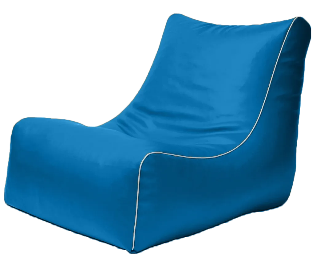 Retro L-Shape Vinyl Austex Bean Bag in Assorted Colours