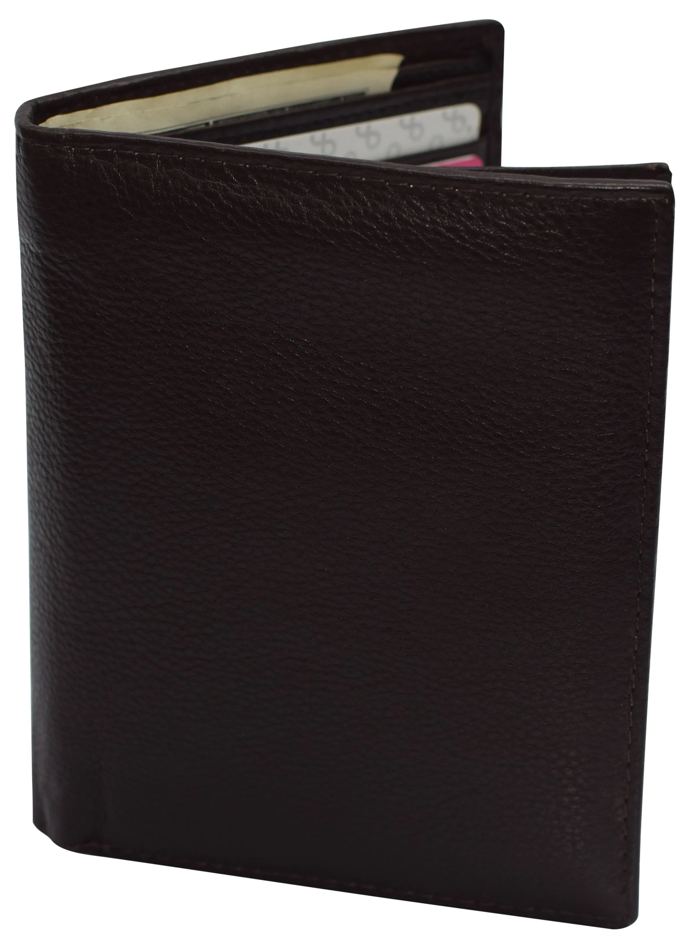 RFID Blocking Large Bifold Hipster Genuine Leather Men's Wallet 635502
