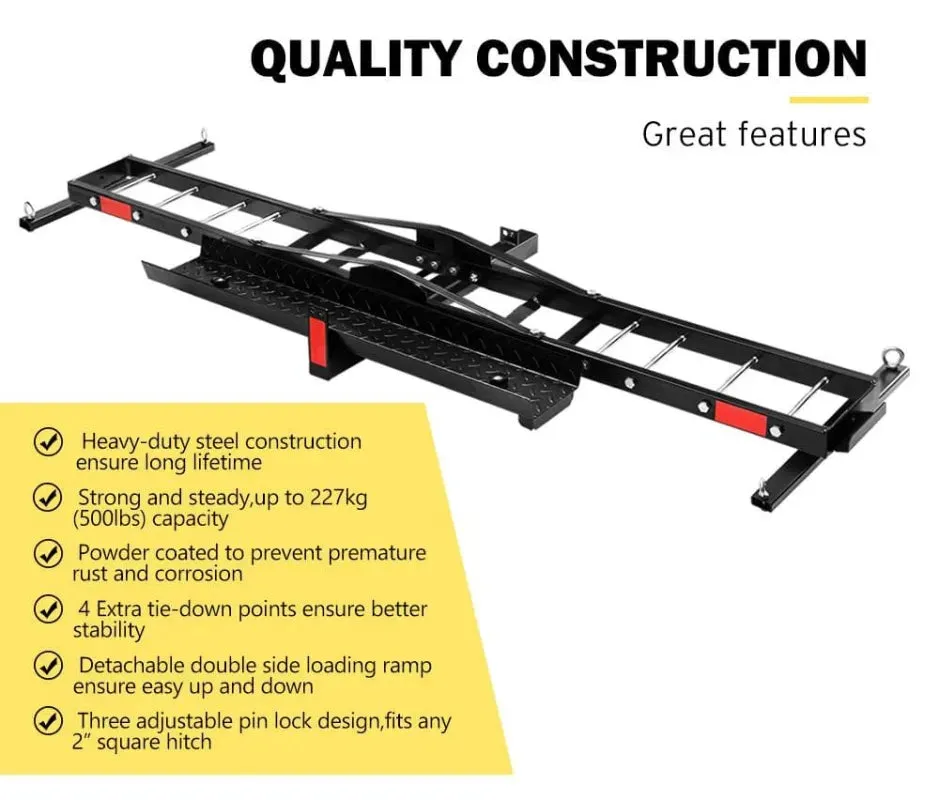San Hima Motorcycle Carrier Rack with Ramp