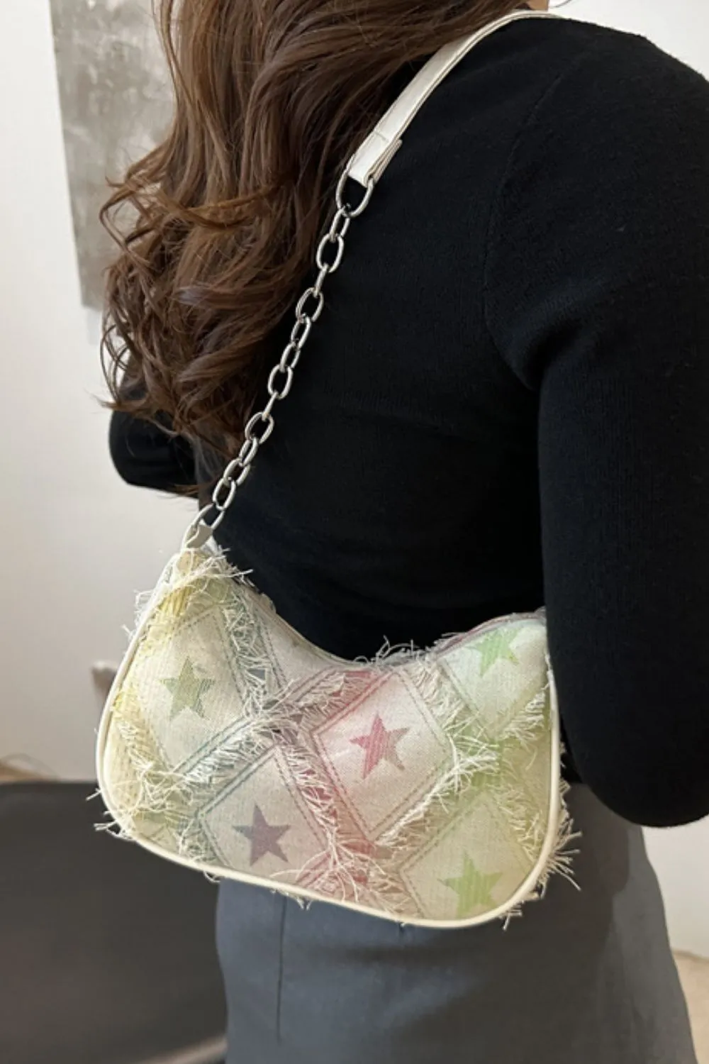 Star Print Shoulder Bag