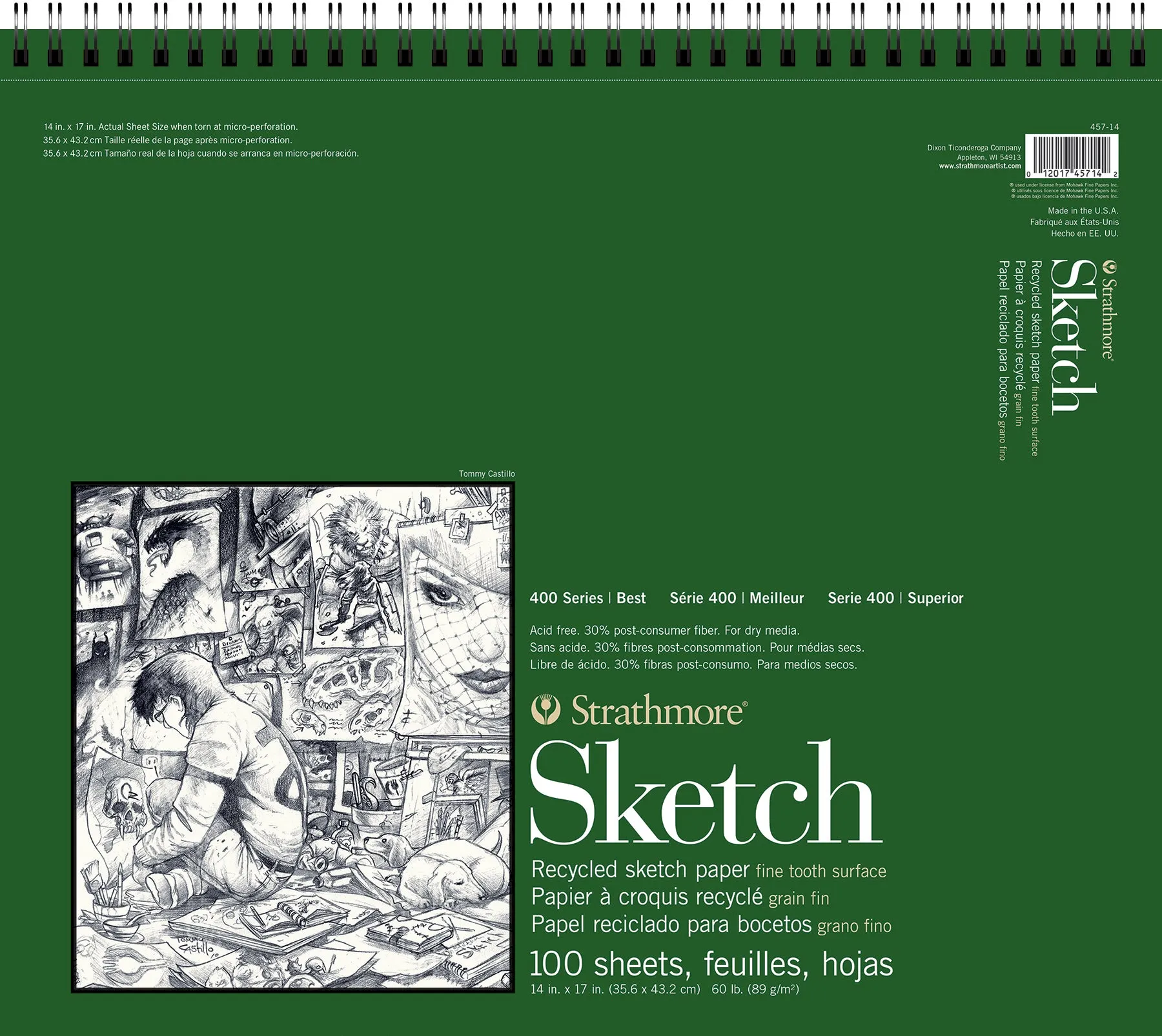 Strathmore Recycled Sketch Pads 400 Series, Various Sizes