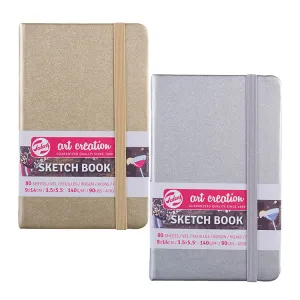 Talens Art Creation, 3.5 x 5.1" Sketchbook, Silver or Gold