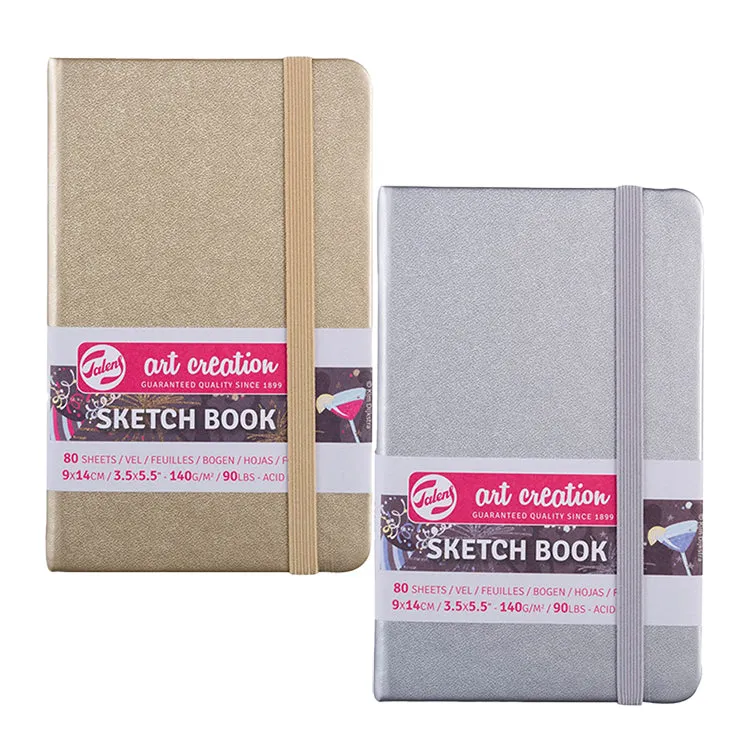 Talens Art Creation, 3.5 x 5.1" Sketchbook, Silver or Gold