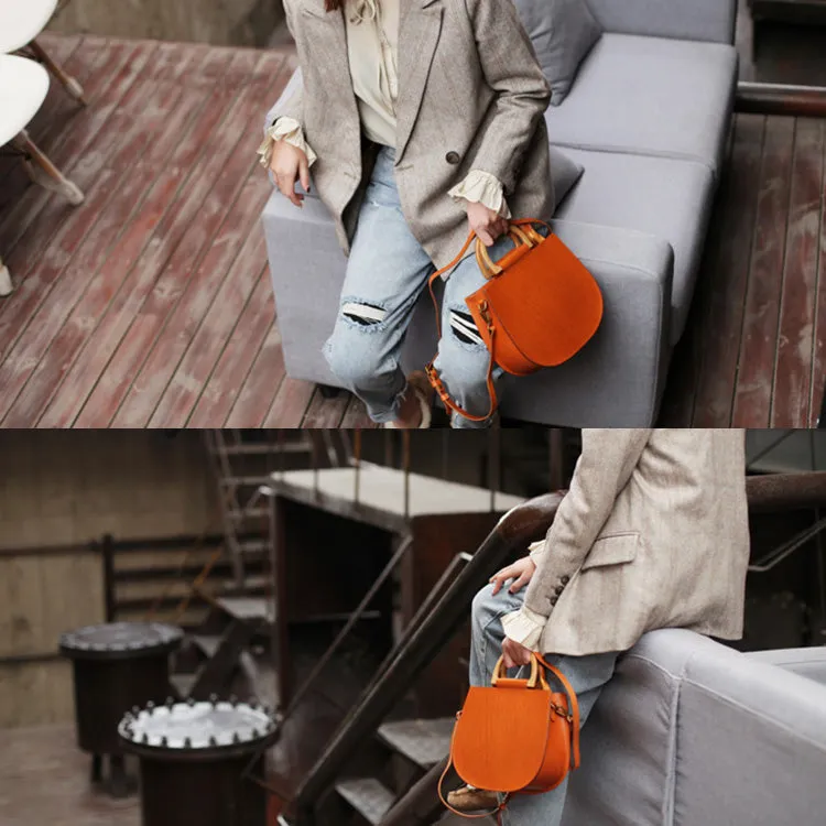 Vintage Women's Small Real Leather Crossbody Handbags Over the Shoulder Purse for Women