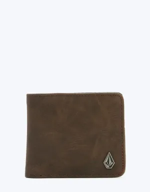 Volcom Slim Stone Wallet - Brown